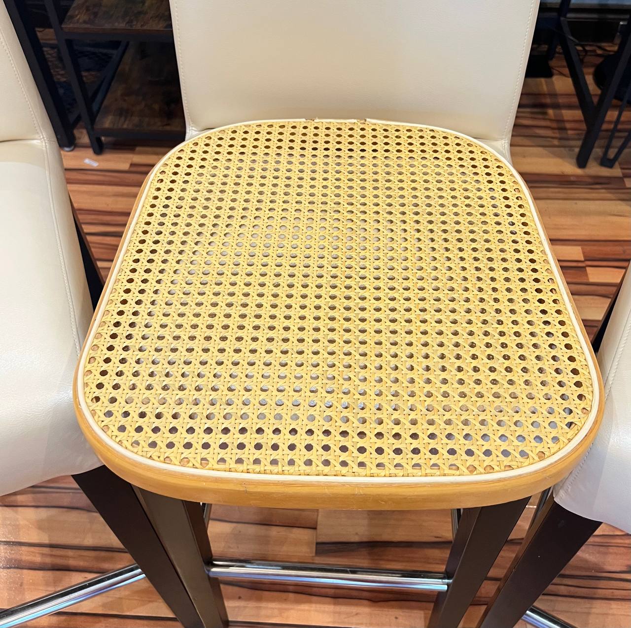 Repaired cane seat