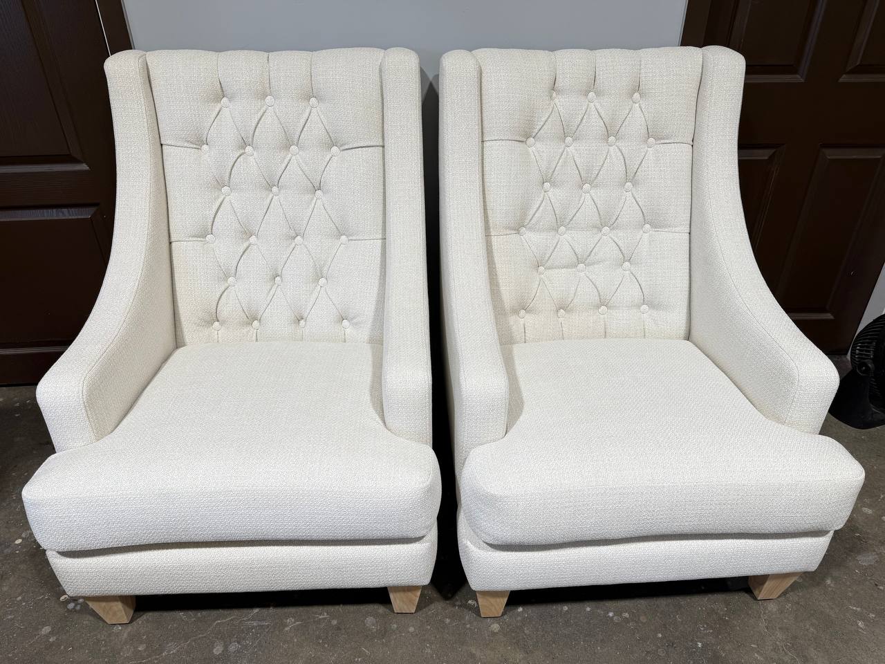Button Tufted Wingback Chair