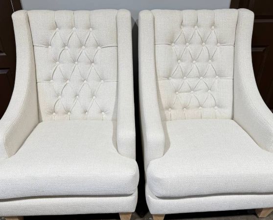 Button Tufted Wingback Chair