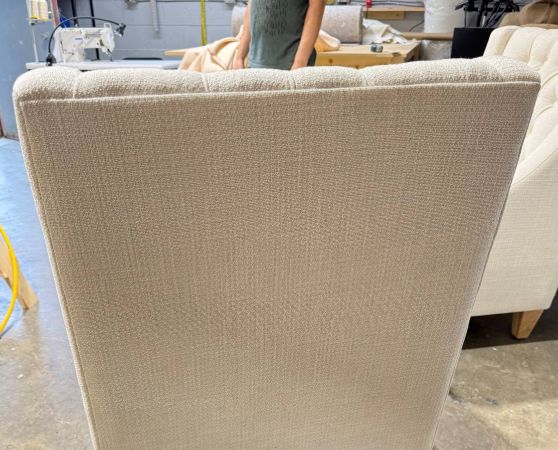 Back of Wingback Chair