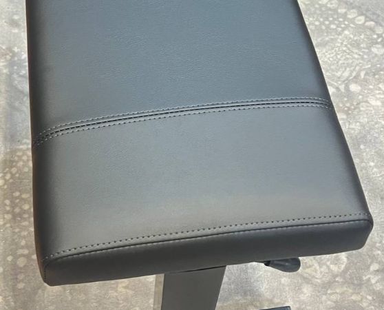 Vinyl Piano Bench in Black