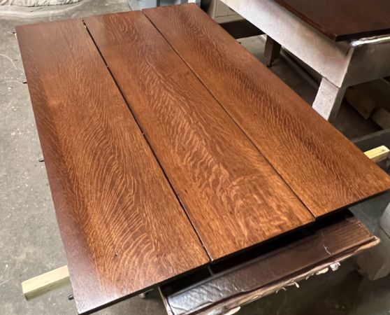 Brown rectangular wooden table