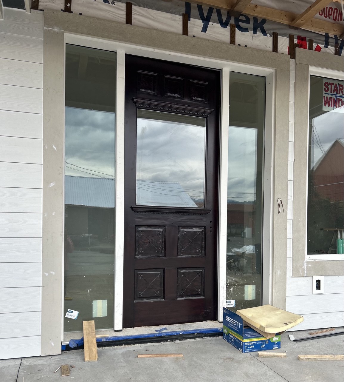 Refinished Dark Brown Front Door