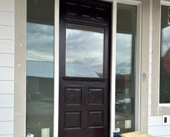 Refinished Dark Brown Front Door